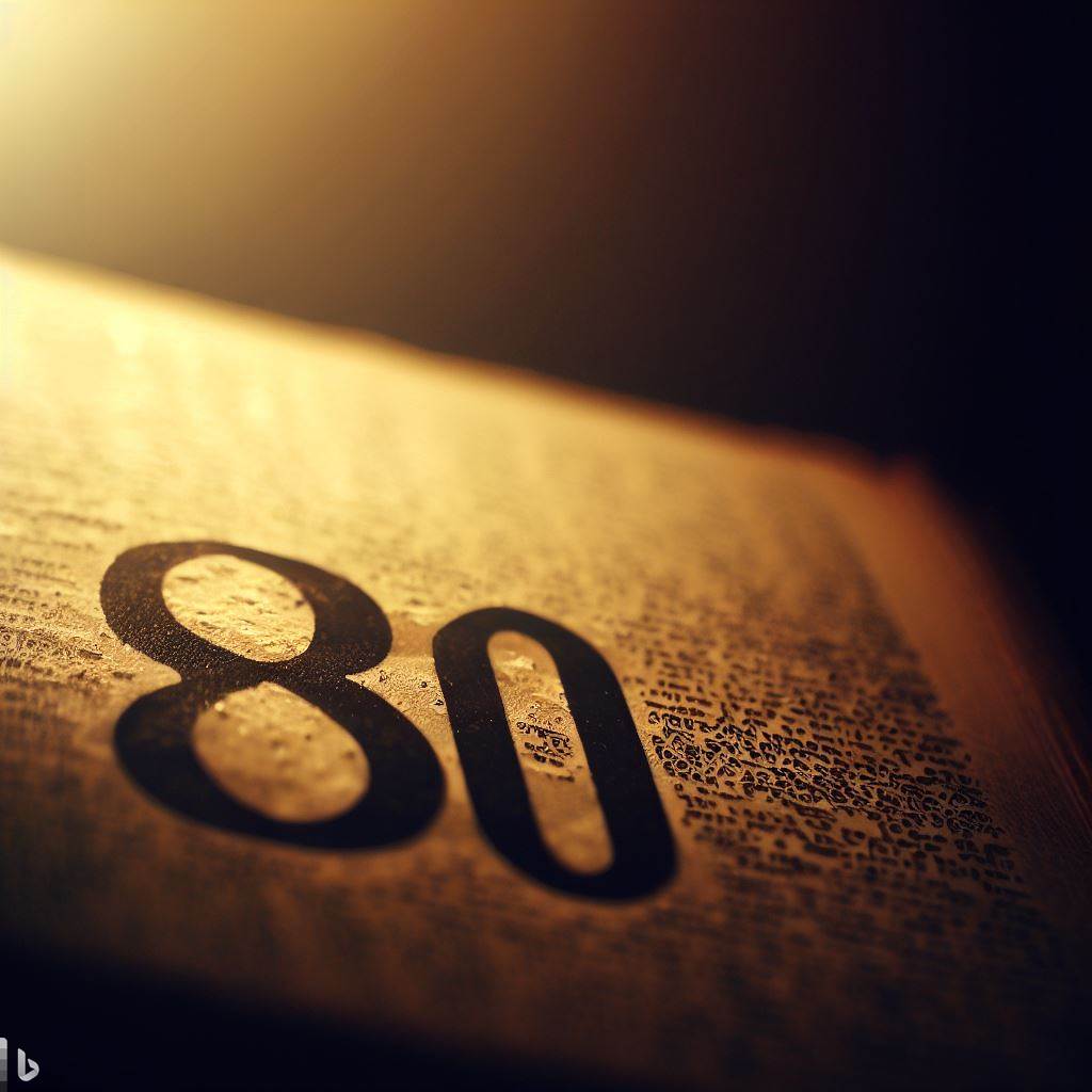 biblical number meaning of 80