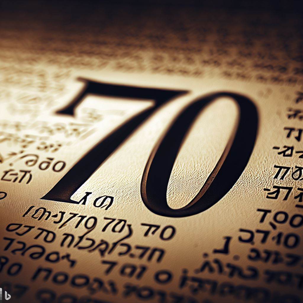 the biblical meaning of 70 1